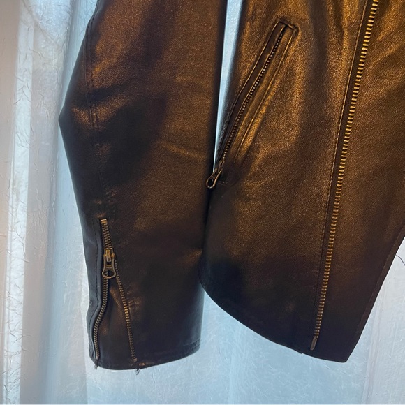 Genuine leather Volcom Stone Row moto jacket - Picture 6 of 7